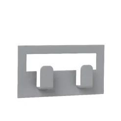 Fashion Blomus Adhesive Double Towel Hooks - Colors VINDO Double Hook - Sharkskin