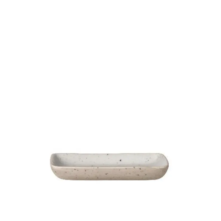 New Blomus Ceramic Stoneware Snack Plates Set of 4 - SABLO