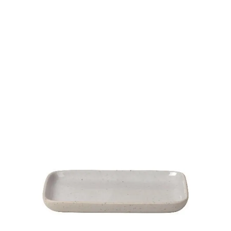 New Blomus Ceramic Stoneware Snack Plates Set of 4 - SABLO