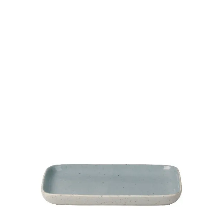 New Blomus Ceramic Stoneware Snack Plates Set of 4 - SABLO