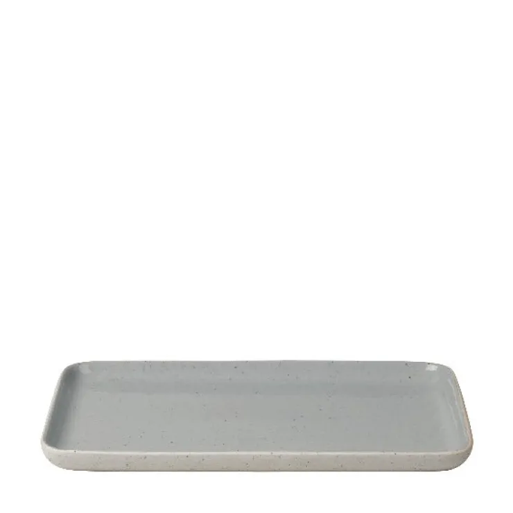 New Blomus Ceramic Stoneware Snack Plates Set of 4 - SABLO