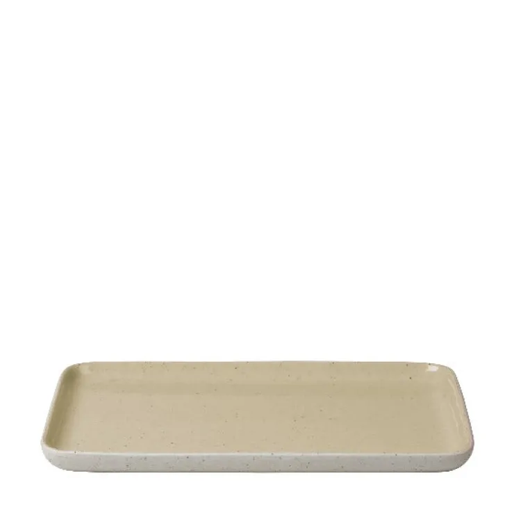 New Blomus Ceramic Stoneware Snack Plates Set of 4 - SABLO