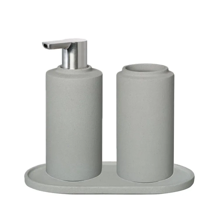 Discount Blomus CRETO Concrete Bathroom Accessory Set