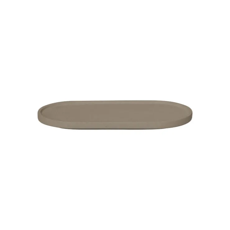 New Blomus CRETO Concrete Oval Tray