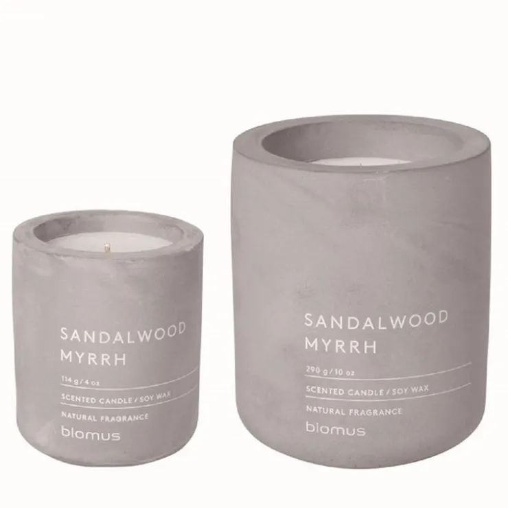 New Blomus FRAGA Candle Set in Concrete Container