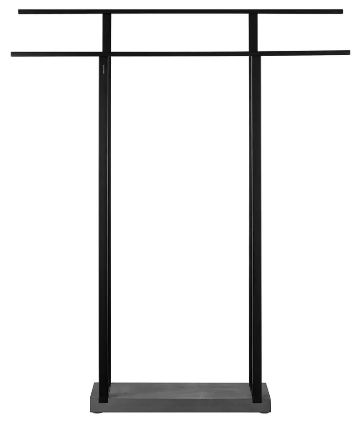 Clearance Blomus Free Standing Towel Rack - Wide - Black