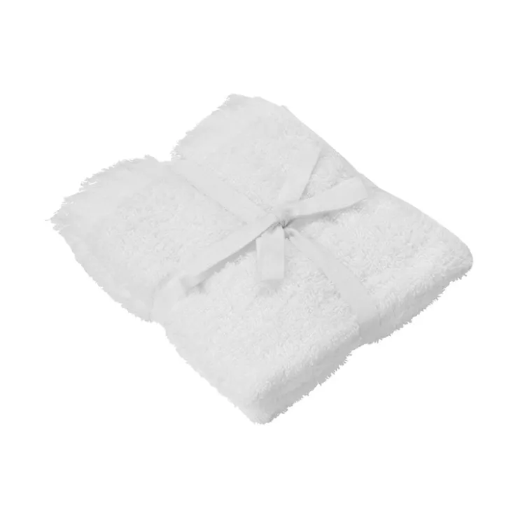 Best Blomus FRINO Fringed Organic Cotton Terry Guest Hand Towels 12 x 20 - 2pcs