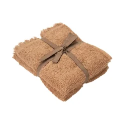 Best Blomus FRINO Fringed Organic Cotton Terry Guest Hand Towels 12 x 20 - 2pcs