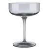New Blomus FUUM Champagne Saucer Glasses - 10 Ounce - Set of 4 Smoke - Champagne Saucer - FUUM