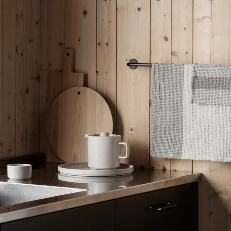 Hot Blomus GANO Organic Cotton Waffle Tea Towels - Set of 2