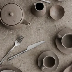 Sale Blomus KUMI Stoneware Espresso Cups With Saucers - Set of 2