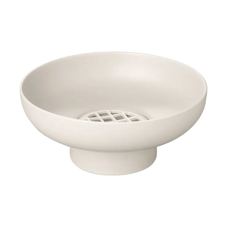 Discount Blomus MIYABI Ceramic Vase - Low With Flower Grid