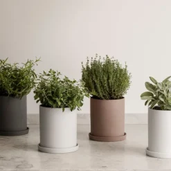 New Blomus NONA Porcelain Herb Pot