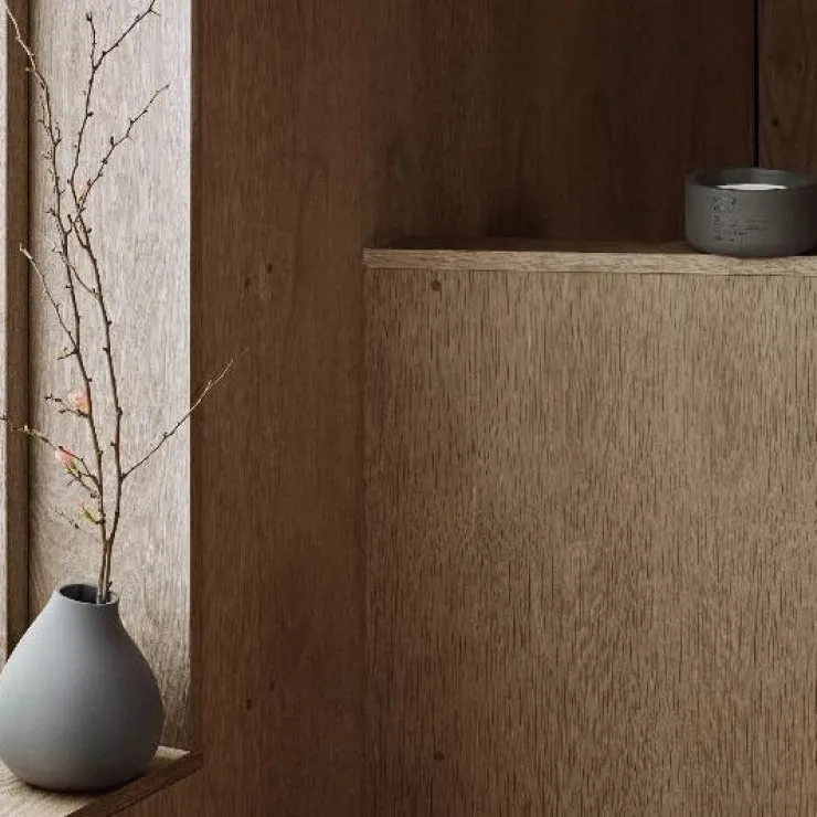 Outlet Blomus NONA Porcelain Vase - Pewter