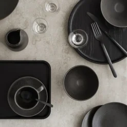 Discount Blomus OKU Oak Round Tray - Black