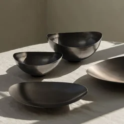 New Blomus ONDEA Bowl Burnt Metal Finish - Stainless Steel