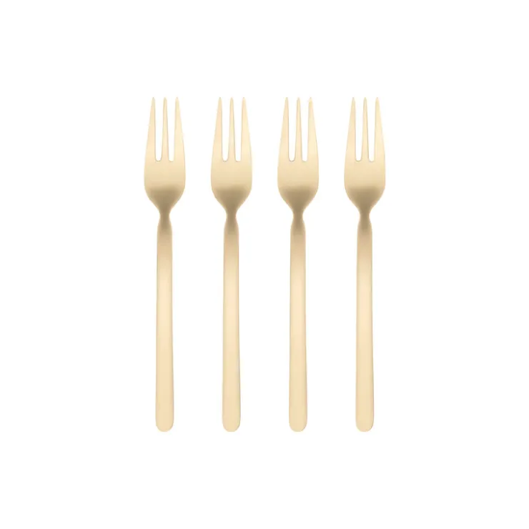 Sale Blomus STELLA Cake Forks - Set of 4 - PVD Coated Stainless Steel