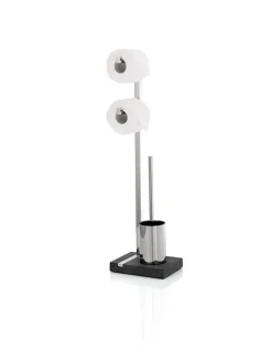 Fashion Blomus Toilet Butler With Short Brush Holder - 2 Roll Polished