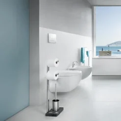 Fashion Blomus Toilet Butler With Short Brush Holder - 2 Roll Polished