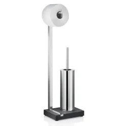 Online Blomus Toilet Butler With Tall Brush Holder - 1 Roll Polished