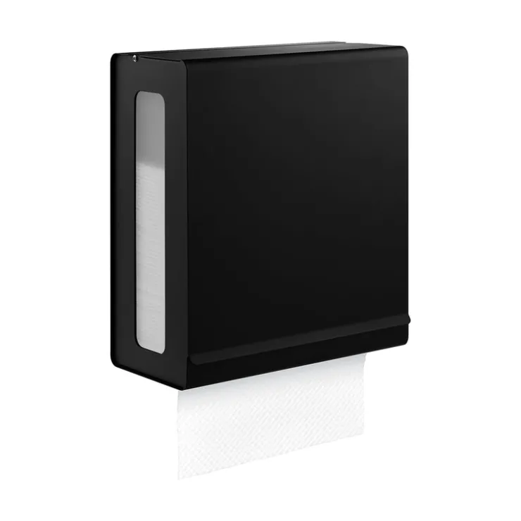 New Blomus Wall Mounted Paper Towel Dispenser for C-Fold Towels - Black