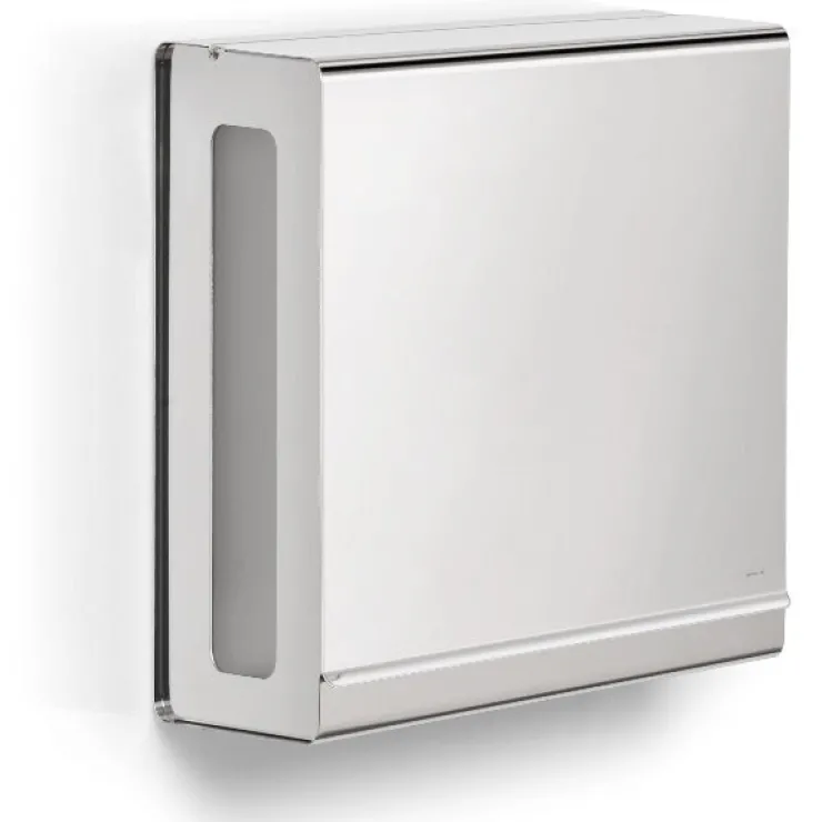 Clearance Blomus Wall Mounted Paper Towel Dispenser for C-Fold Towels - Polished